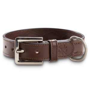 Premium Leder Hunde Halsband Rhonda