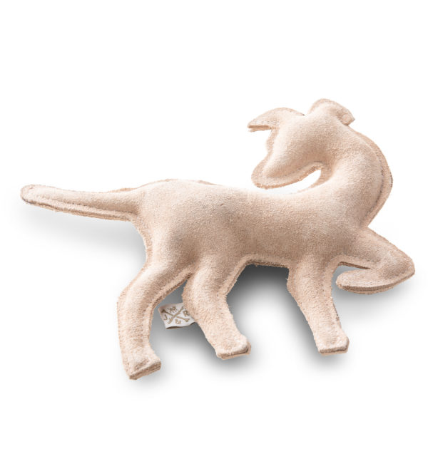 Toy dog ​​made of chew leather