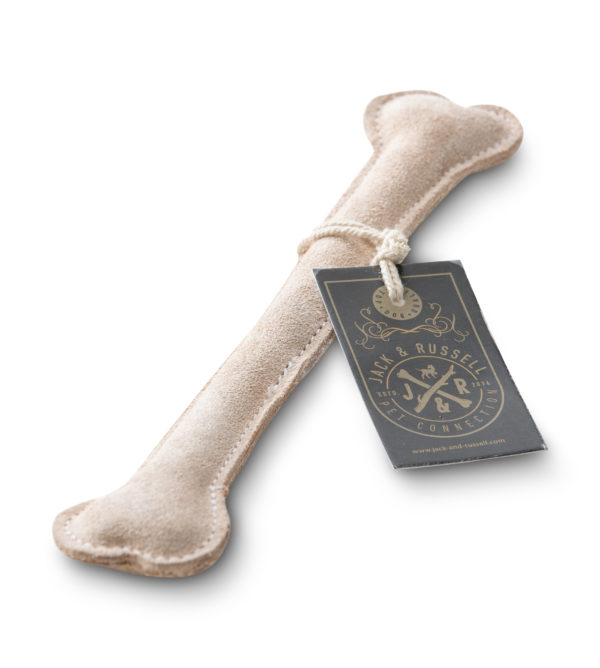 Leather toy bone