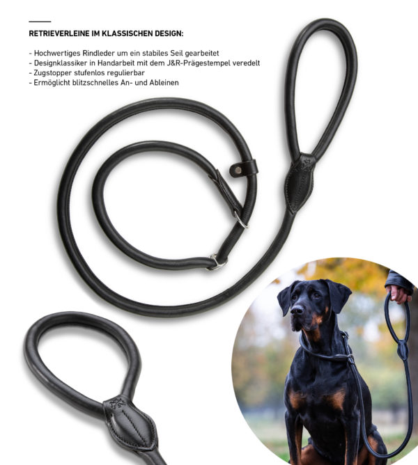 Leather Premium Leather Dog Leash Nora 1,7m - Image 4
