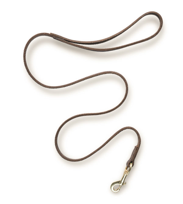 Short leash “Shorty” made of leather with sturdy bolt carabiner – durable and practical (dark brown) - Image 3