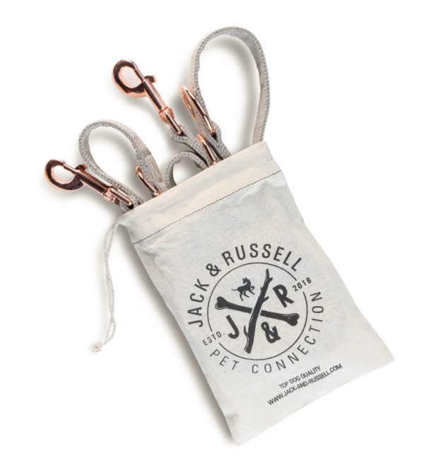 Premium Tweed Dog Leash Bradley 2.0m Light Grey - Image 4