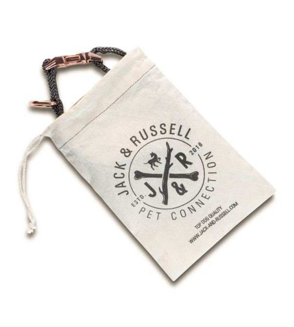Premium Hunde Tweed Halsband Cody Dunkelgrau – Bild 3